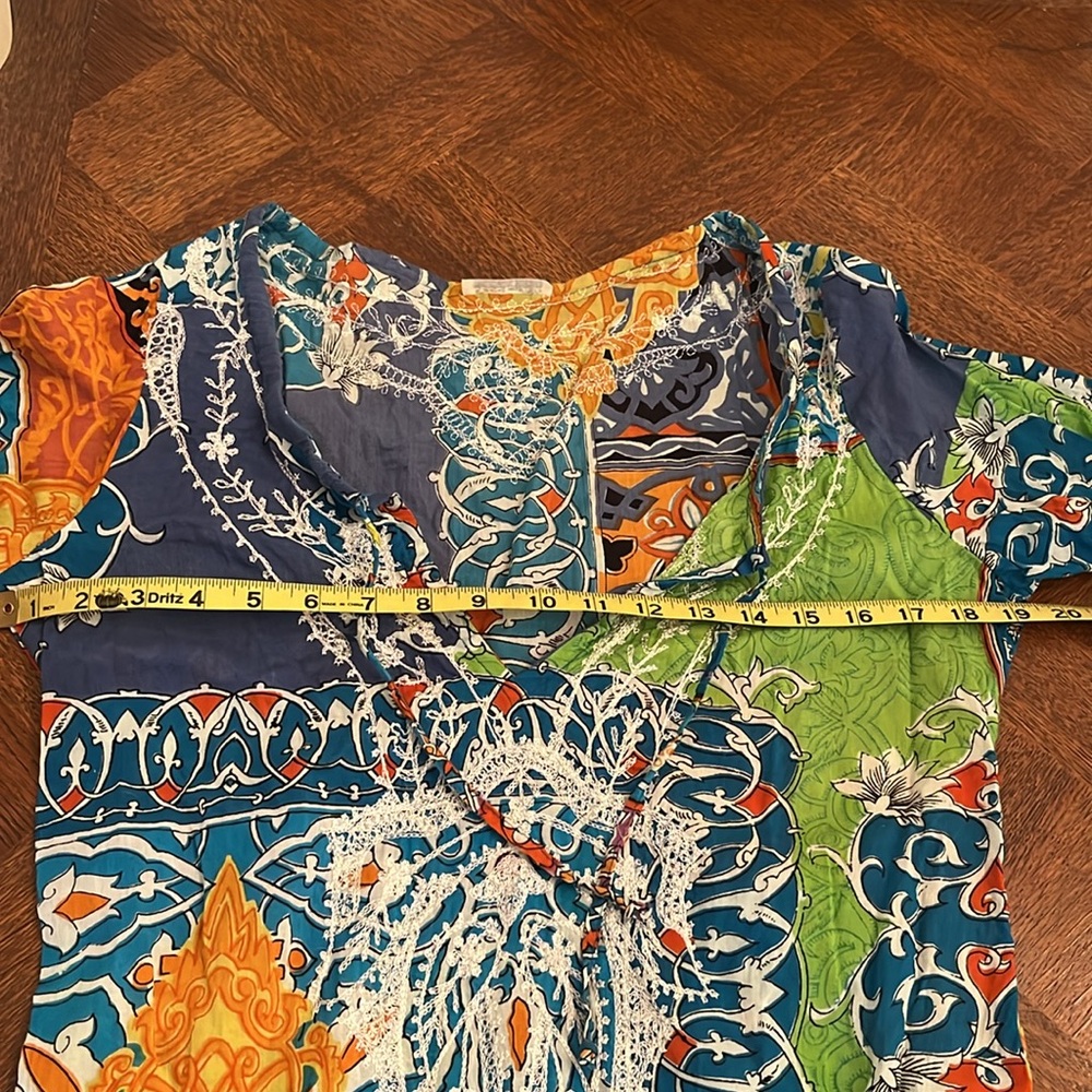 Debbie Katz South Beach Cover Up Embroidered Tunic Small / Medium - Picture 10 of 12